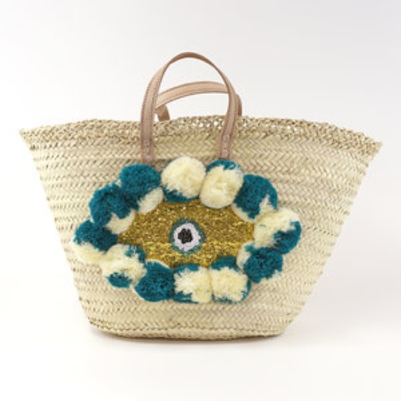 Handwoven Moroccan Evil Eye Bag - Picture 3 of 5